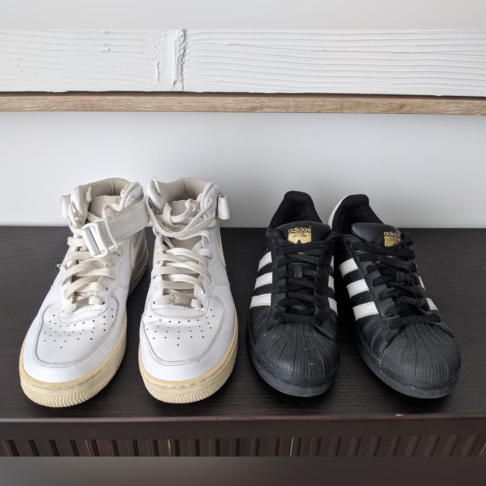 Men Sneakers Lot - Nike Air Force 1 / Adidas Superstar Sneaker